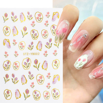 3D Laser-südame küünekunsti kleebis Holograafilised tähed liugurid Aurora kiled klaasküüned DIY disain läikivad kleebised maniküüri mähised GL1982