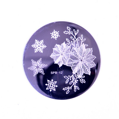 1 kom Predložak za žigosanje noktiju Cvijet Životinja Geometrija Ljubav Valentinovo Okrugla pločica za žigosanje noktiju