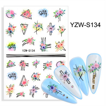 3D αυτοκόλλητα για νύχια Αυτοκόλλητα Mandala Crystal Nail Art Decorations Flower Moon Line Star Sticker Nail Foil Αξεσουάρ