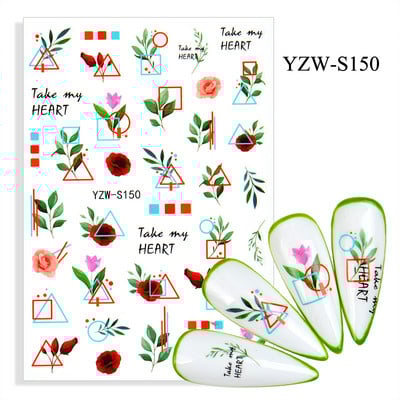 3D αυτοκόλλητα για νύχια Αυτοκόλλητα Mandala Crystal Nail Art Decorations Flower Moon Line Star Sticker Nail Foil Αξεσουάρ