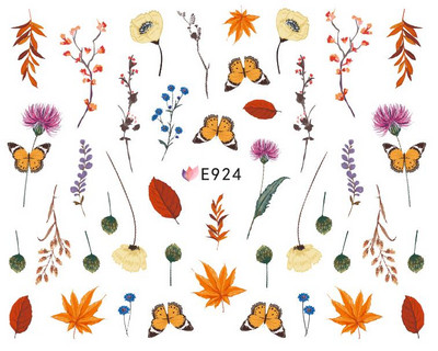 1 τεμ. Sliders για νύχια 3D Αυτοκόλλητα Αυτοκόλλητα Κοχύλι Σχέδια Φύλλων Φρούτων Καλοκαιρινά Διακοσμητικά Αξεσουάρ Nail Art NFF644-653