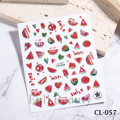 1 τεμ. Sliders για νύχια 3D Αυτοκόλλητα Αυτοκόλλητα Κοχύλι Σχέδια Φύλλων Φρούτων Καλοκαιρινά Διακοσμητικά Αξεσουάρ Nail Art NFF644-653