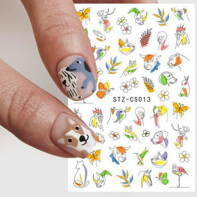 1 τεμ. Sliders για νύχια 3D Αυτοκόλλητα Αυτοκόλλητα Κοχύλι Σχέδια Φύλλων Φρούτων Καλοκαιρινά Διακοσμητικά Αξεσουάρ Nail Art NFF644-653