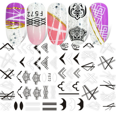 1 τεμ. Sliders για νύχια 3D Αυτοκόλλητα Αυτοκόλλητα Κοχύλι Σχέδια Φύλλων Φρούτων Καλοκαιρινά Διακοσμητικά Αξεσουάρ Nail Art NFF644-653