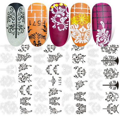 1 τεμ. Sliders για νύχια 3D Αυτοκόλλητα Αυτοκόλλητα Κοχύλι Σχέδια Φύλλων Φρούτων Καλοκαιρινά Διακοσμητικά Αξεσουάρ Nail Art NFF644-653