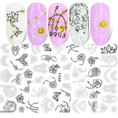 1 τεμ. Sliders για νύχια 3D Αυτοκόλλητα Αυτοκόλλητα Κοχύλι Σχέδια Φύλλων Φρούτων Καλοκαιρινά Διακοσμητικά Αξεσουάρ Nail Art NFF644-653