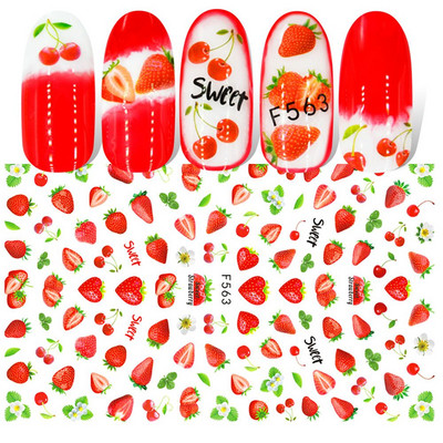 1 τεμ. Sliders για νύχια 3D Αυτοκόλλητα Αυτοκόλλητα Κοχύλι Σχέδια Φύλλων Φρούτων Καλοκαιρινά Διακοσμητικά Αξεσουάρ Nail Art NFF644-653