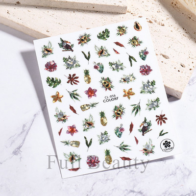 1 τεμ. Sliders για νύχια 3D Αυτοκόλλητα Αυτοκόλλητα Κοχύλι Σχέδια Φύλλων Φρούτων Καλοκαιρινά Διακοσμητικά Αξεσουάρ Nail Art NFF644-653