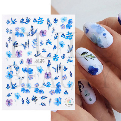 1 τεμ. Sliders για νύχια 3D Αυτοκόλλητα Αυτοκόλλητα Κοχύλι Σχέδια Φύλλων Φρούτων Καλοκαιρινά Διακοσμητικά Αξεσουάρ Nail Art NFF644-653