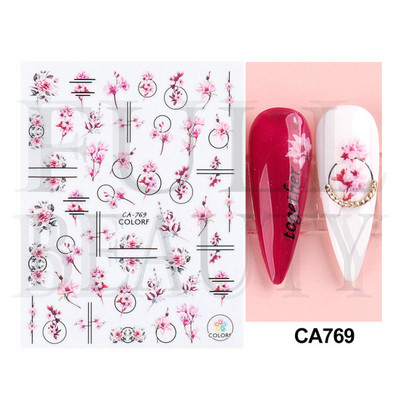 1 τεμ. Sliders για νύχια 3D Αυτοκόλλητα Αυτοκόλλητα Κοχύλι Σχέδια Φύλλων Φρούτων Καλοκαιρινά Διακοσμητικά Αξεσουάρ Nail Art NFF644-653