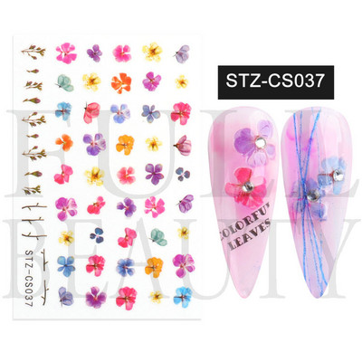 1 τεμ. Sliders για νύχια 3D Αυτοκόλλητα Αυτοκόλλητα Κοχύλι Σχέδια Φύλλων Φρούτων Καλοκαιρινά Διακοσμητικά Αξεσουάρ Nail Art NFF644-653