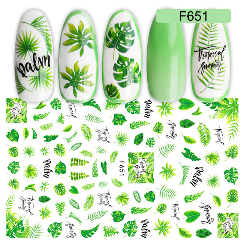 1 τεμ. Sliders για νύχια 3D Αυτοκόλλητα Αυτοκόλλητα Κοχύλι Σχέδια Φύλλων Φρούτων Καλοκαιρινά Διακοσμητικά Αξεσουάρ Nail Art NFF644-653