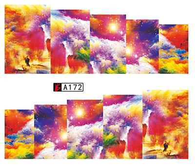 Čarobni klizači zvjezdanog neba za nokte Nail Art Decoration Cool i intenzivne boje Naljepnice za nokte Space Nebula Naljepnice za nokte