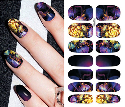 Čarobni klizači zvjezdanog neba za nokte Nail Art Decoration Cool i intenzivne boje Naljepnice za nokte Space Nebula Naljepnice za nokte