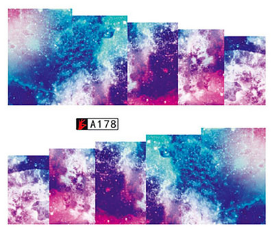 Čarobni klizači zvjezdanog neba za nokte Nail Art Decoration Cool i intenzivne boje Naljepnice za nokte Space Nebula Naljepnice za nokte