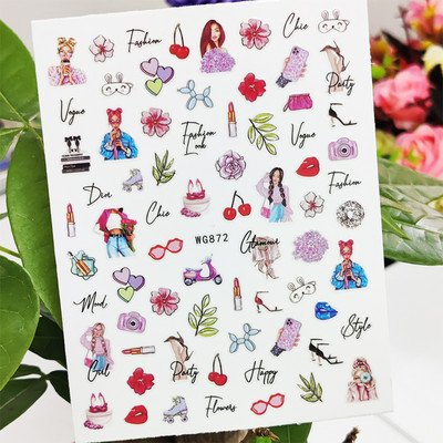 3D αυτοκόλλητα για νύχια Space Astronaut Planet Σχέδιο Διαστημόπλοιο Διακοσμητικά νυχιών Διακόσμηση μανικιούρ Αυτοκόλλητα Αξεσουάρ μεμβράνη νυχιών Decal