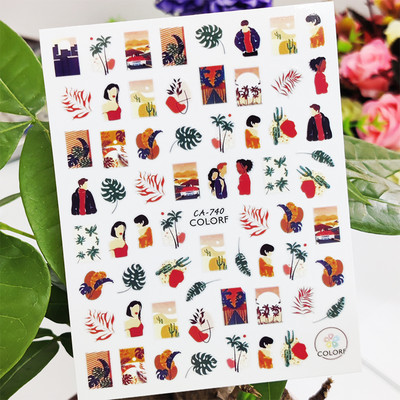 3D αυτοκόλλητα για νύχια Space Astronaut Planet Σχέδιο Διαστημόπλοιο Διακοσμητικά νυχιών Διακόσμηση μανικιούρ Αυτοκόλλητα Αξεσουάρ μεμβράνη νυχιών Decal