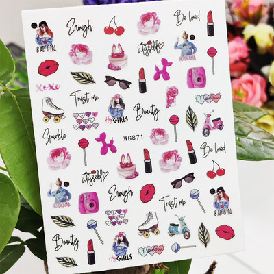 3D αυτοκόλλητα για νύχια Space Astronaut Planet Σχέδιο Διαστημόπλοιο Διακοσμητικά νυχιών Διακόσμηση μανικιούρ Αυτοκόλλητα Αξεσουάρ μεμβράνη νυχιών Decal