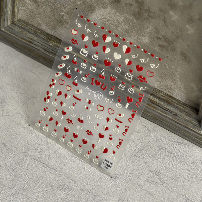 Kiváló minőségű aranyos szerelem csillag virág 5D csúszkák körmökhöz Rajzfilm Bear Ragasztó körömdíszítés matrica tippek Kiegészítők