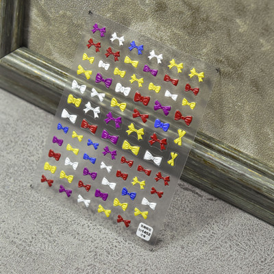 Kiváló minőségű aranyos szerelem csillag virág 5D csúszkák körmökhöz Rajzfilm Bear Ragasztó körömdíszítés matrica tippek Kiegészítők