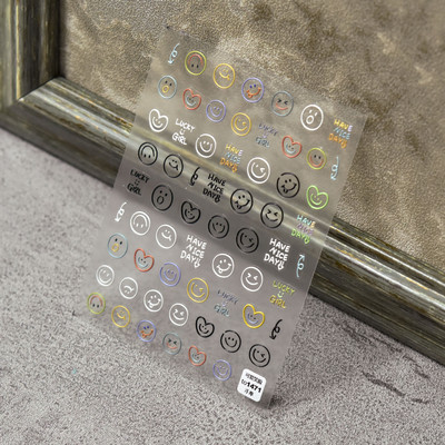 Kiváló minőségű aranyos szerelem csillag virág 5D csúszkák körmökhöz Rajzfilm Bear Ragasztó körömdíszítés matrica tippek Kiegészítők