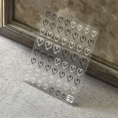 Kiváló minőségű aranyos szerelem csillag virág 5D csúszkák körmökhöz Rajzfilm Bear Ragasztó körömdíszítés matrica tippek Kiegészítők