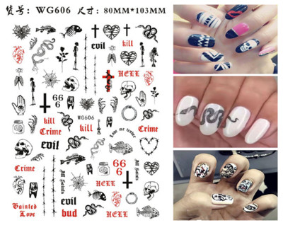 3D Starry Star Nail Art Naljepnica Alien Sun Flowers Feather Star Moon Savjeti za nokte Dekoracija Samoljepljive naljepnice za nokte Art naljepnice