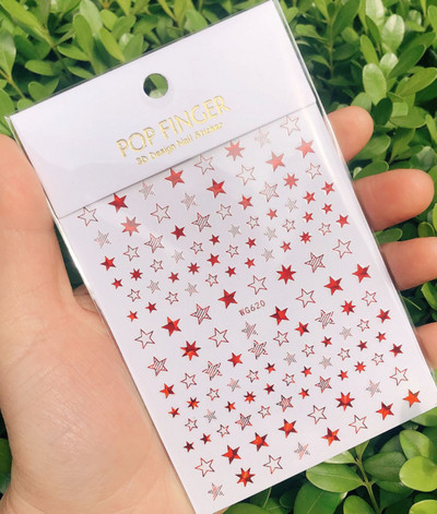 3D Starry Star Nail Art Naljepnica Alien Sun Flowers Feather Star Moon Savjeti za nokte Dekoracija Samoljepljive naljepnice za nokte Art naljepnice