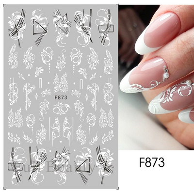 3D Witchy Naels Simples Leegid Täht Kuu Madu Kleebised Mustvalge Disain Joon Graffiti Nail Art Decor Kleebised Maniküür SAF