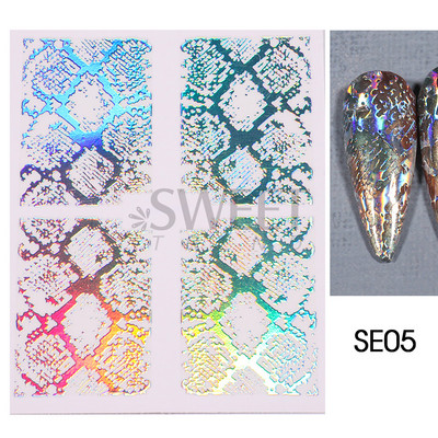 3D Witchy Naels Simples Leegid Täht Kuu Madu Kleebised Mustvalge Disain Joon Graffiti Nail Art Decor Kleebised Maniküür SAF