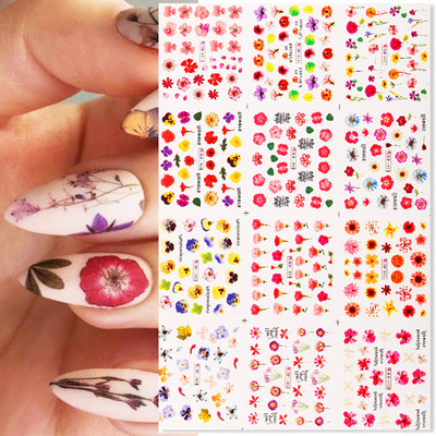 12 μοτίβο/σεντόνι Πολύχρωμα γαλλικά αυτοκόλλητα νυχιών μανικιούρ Rainbow Wave Summer Neon Geometric Lines Σετ αυτοκόλλητων νυχιών νερού