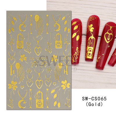 3D fekete-fehér betűs körömmatricák varázslat címkék manikűr barkács művészet szó graffiti absztrakt arc gél lakk körömdíszítés BEJO