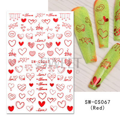 3D fekete-fehér betűs körömmatricák varázslat címkék manikűr barkács művészet szó graffiti absztrakt arc gél lakk körömdíszítés BEJO