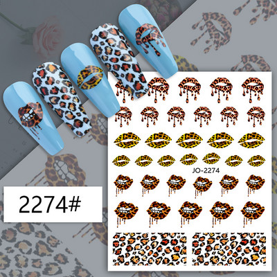 3D fekete-fehér betűs körömmatricák varázslat címkék manikűr barkács művészet szó graffiti absztrakt arc gél lakk körömdíszítés BEJO