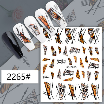 3D fekete-fehér betűs körömmatricák varázslat címkék manikűr barkács művészet szó graffiti absztrakt arc gél lakk körömdíszítés BEJO