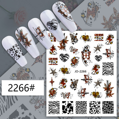 3D fekete-fehér betűs körömmatricák varázslat címkék manikűr barkács művészet szó graffiti absztrakt arc gél lakk körömdíszítés BEJO