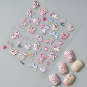 Sweet Cats 5D körömmatricák matricák matricák manikűr dekor tippek körömdíszítő kiegészítők