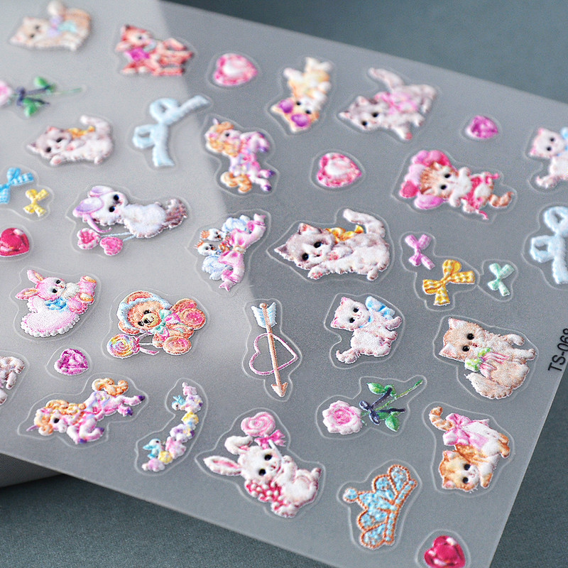 Sweet Cats 5D körömmatricák matricák matricák manikűr dekor tippek körömdíszítő kiegészítők