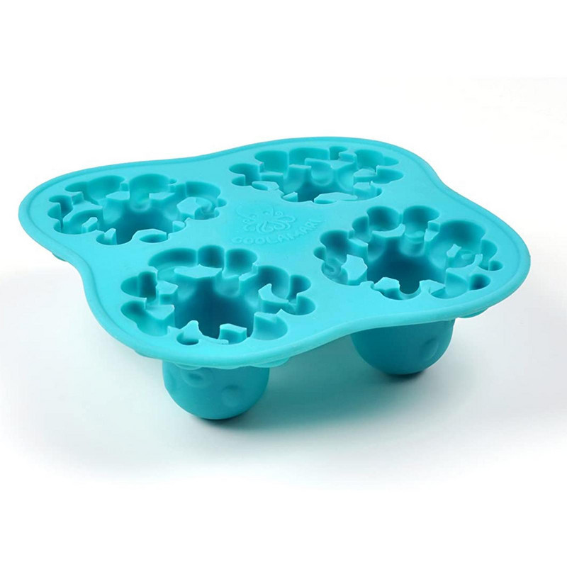 Cub de gheață în formă de caracatiță Tavă pentru ciocolată Înghețată Diy Instrument 3d Whisky Cocktail Acasa Formă din silicon pentru bucătărie Cuburi de gheață Vin K7t1