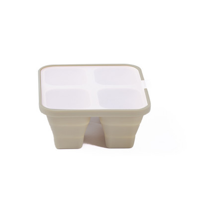 4/6/8 Režģa ledus paplātes veidņu kaste Atkārtoti lietojama paplāte Silikona ledus kubiņu veidne ar noņemamu vāku Veidne DIY ledus veidotāja ledus kubiņu paliktnis