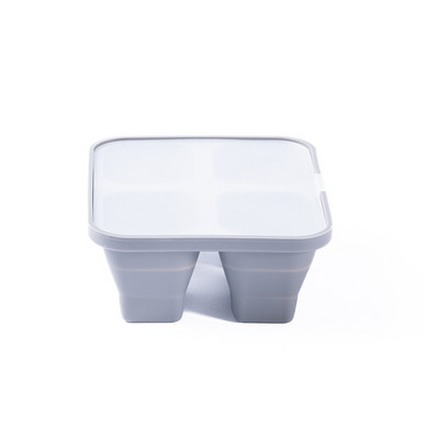 4/6/8 Režģa ledus paplātes veidņu kaste Atkārtoti lietojama paplāte Silikona ledus kubiņu veidne ar noņemamu vāku Veidne DIY ledus veidotāja ledus kubiņu paliktnis