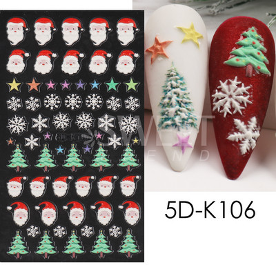 Őszi juhar köröm matrica 5D dombornyomott csúszka Aranylevelű sütőtök rózsa pillangós design körömdísz manikűr BE5DK178-180