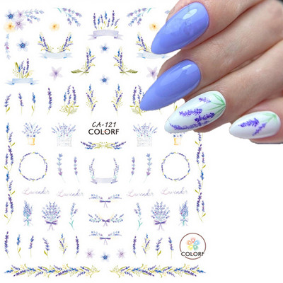 Αυτοκόλλητα νυχιών γεωμετρικές γραμμές Λευκό κίτρινο μαργαρίτα ηλιοτρόπια γράμματα πίσω κόλλα αυτοκόλλητα νυχιών Διακόσμηση για συμβουλές νυχιών ομορφιά