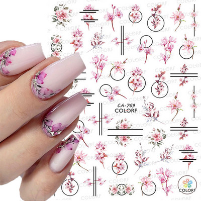 Αυτοκόλλητα νυχιών γεωμετρικές γραμμές Λευκό κίτρινο μαργαρίτα ηλιοτρόπια γράμματα πίσω κόλλα αυτοκόλλητα νυχιών Διακόσμηση για συμβουλές νυχιών ομορφιά