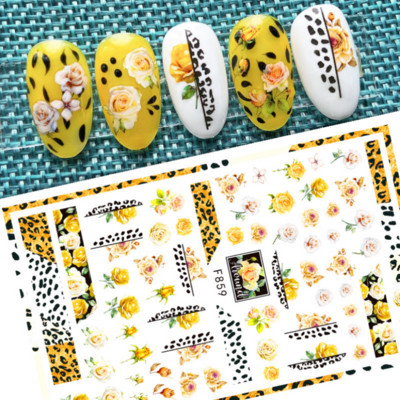 Ανοιξιάτικο λουλούδι 3D αυτοκόλλητα νυχιών ροζ γραμμής λουλουδάκια πέταλα Αυτοκόλλητα αυτοκόλλητα νυχιών στολίδια Sliders Ανοιξιάτικα διακοσμητικά μανικιούρ