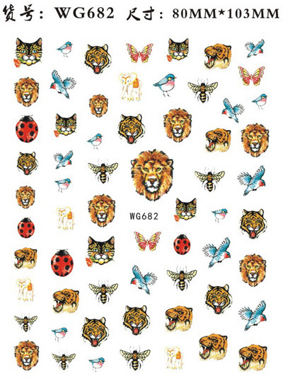 3D-pokker Disain Küünekunsti kleebised Mängukaardid Küüneliimiga kaunistused Labidad Punased Südamed Küünekleebised Armsad küünekujundused