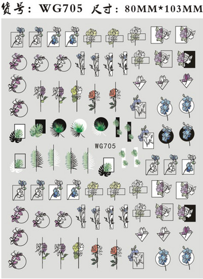 3D-pokker Disain Küünekunsti kleebised Mängukaardid Küüneliimiga kaunistused Labidad Punased Südamed Küünekleebised Armsad küünekujundused