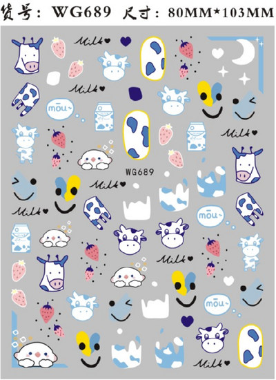 3D-pokker Disain Küünekunsti kleebised Mängukaardid Küüneliimiga kaunistused Labidad Punased Südamed Küünekleebised Armsad küünekujundused