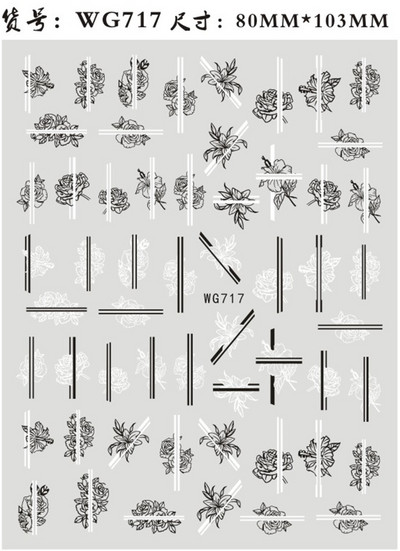 3D-pokker Disain Küünekunsti kleebised Mängukaardid Küüneliimiga kaunistused Labidad Punased Südamed Küünekleebised Armsad küünekujundused