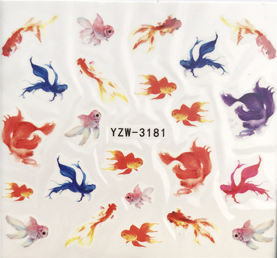 Αυτοκόλλητα μόδας για νύχια DIY Line Spider Angel Wing Star Sliders Διακόσμηση μανικιούρ Ακουαρέλα Αυτοκόλλητα νυχιών Decal Αξεσουάρ